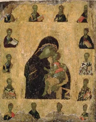 Virgin of Tenderness with the Saints, 1350-1400